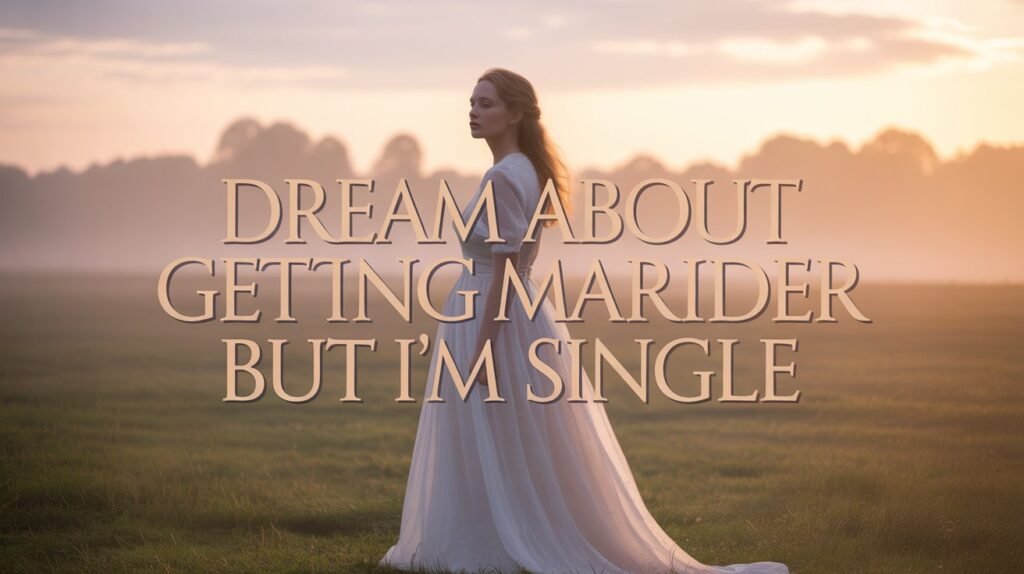 Dream About Getting Married But I’m Single