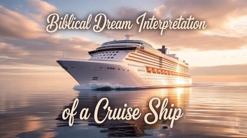 Biblical Dream Interpretation of a Cruise Ship