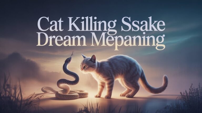 Cat Killing Snake Dream Meaning