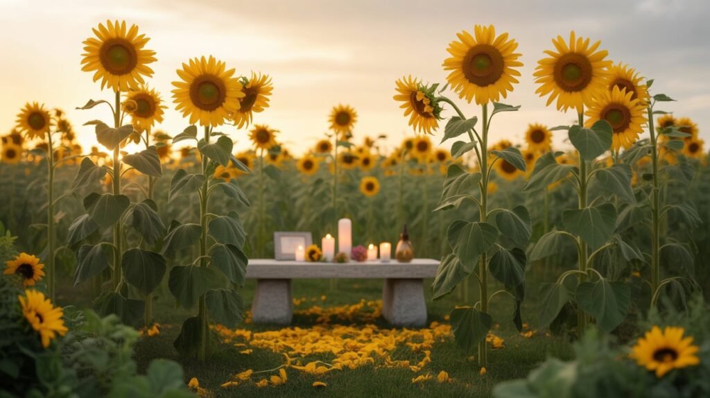 Sunflower Symbolism in Death 