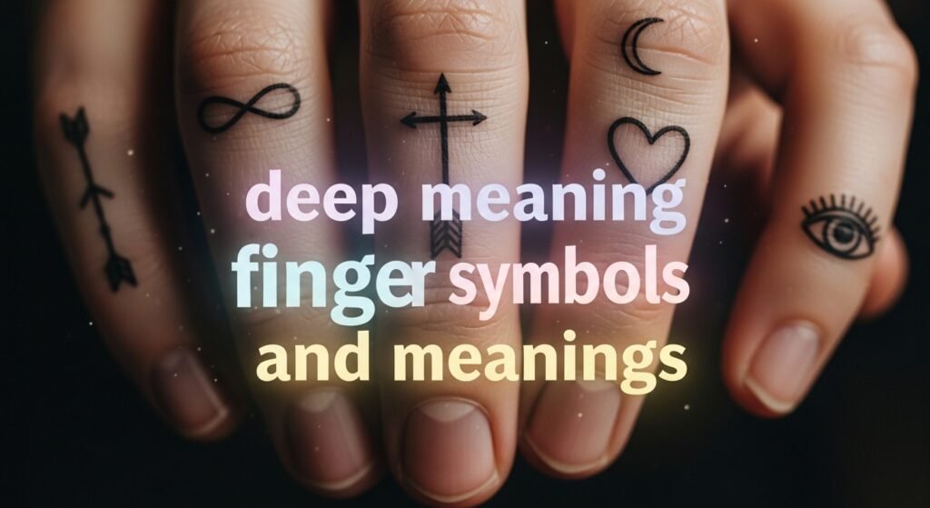 Deep Meaning Finger Tattoo