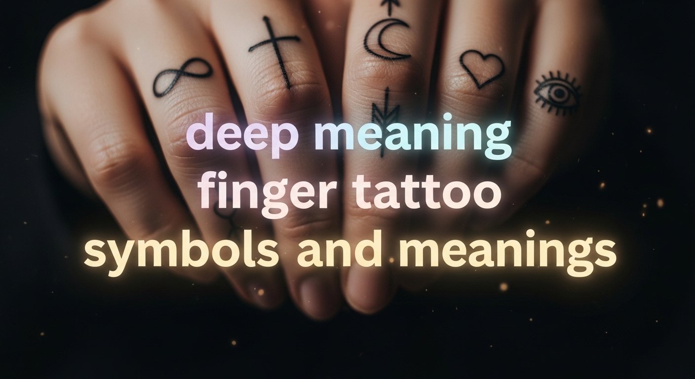 Deep Meaning Finger Tattoo Symbols