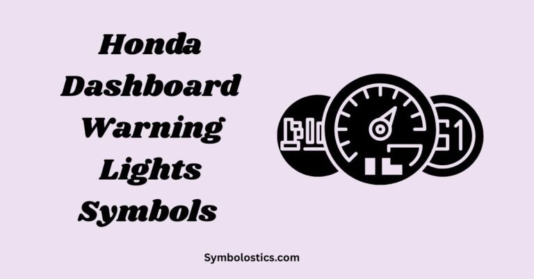 Honda Dashboard Warning Lights Symbols