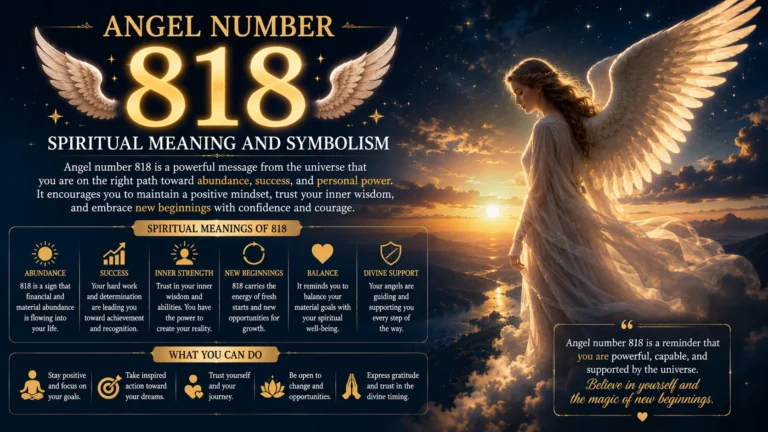 Angel Number 818 Spiritual Meaning and Symbolism