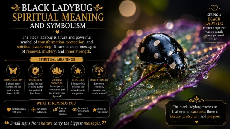 Black Ladybug Spiritual Meaning and Symbolism