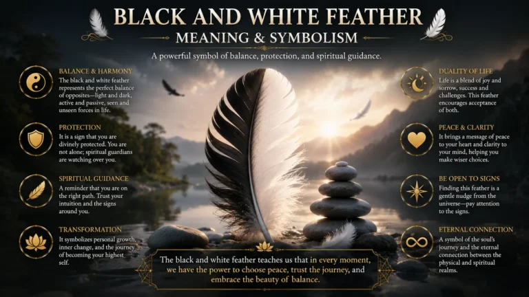 Black and White Feather Meaning & Symbolism