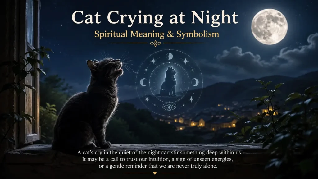 Cat Crying at Night Spiritual Meaning