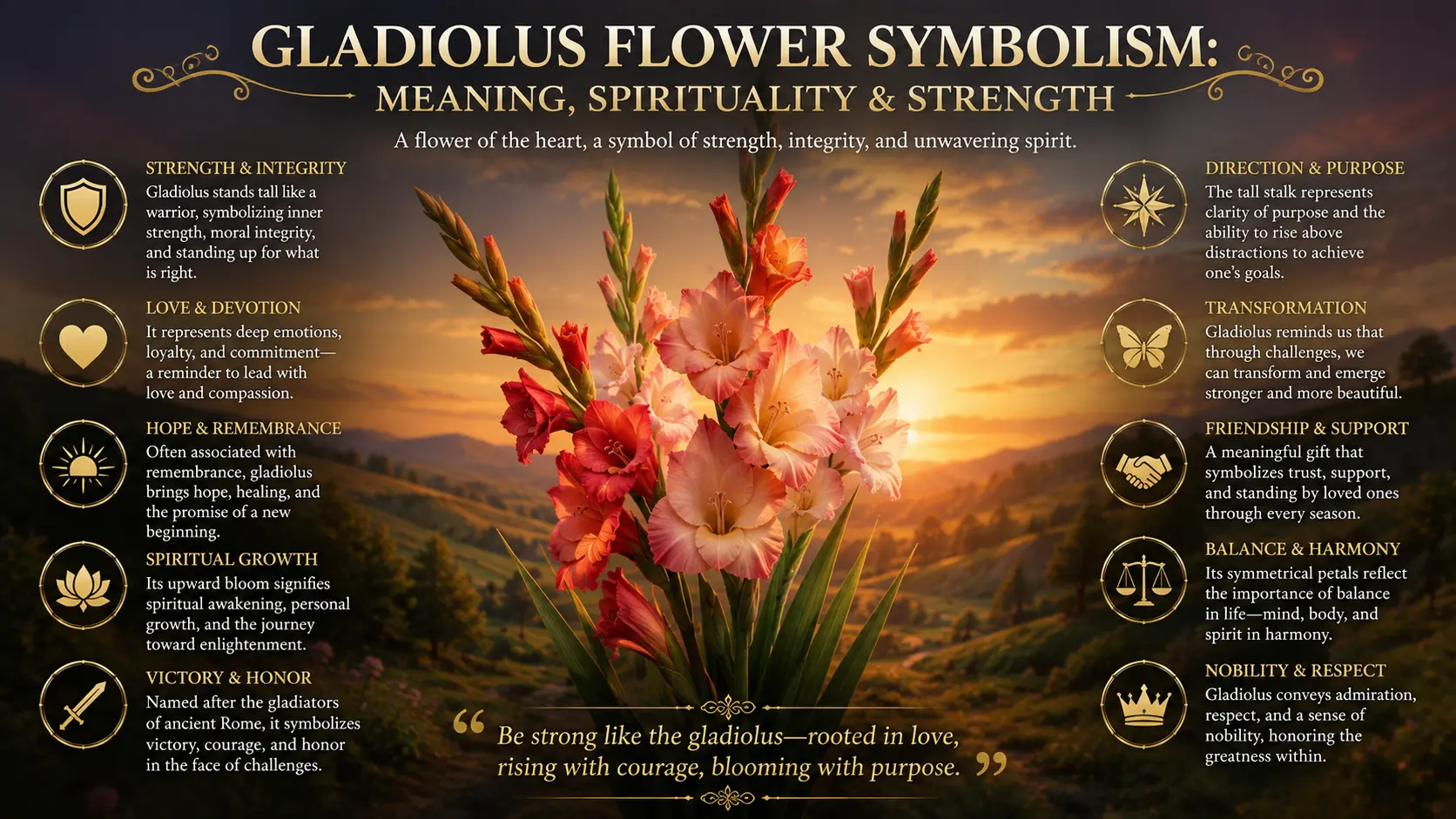 Gladiolus Flower Symbolism