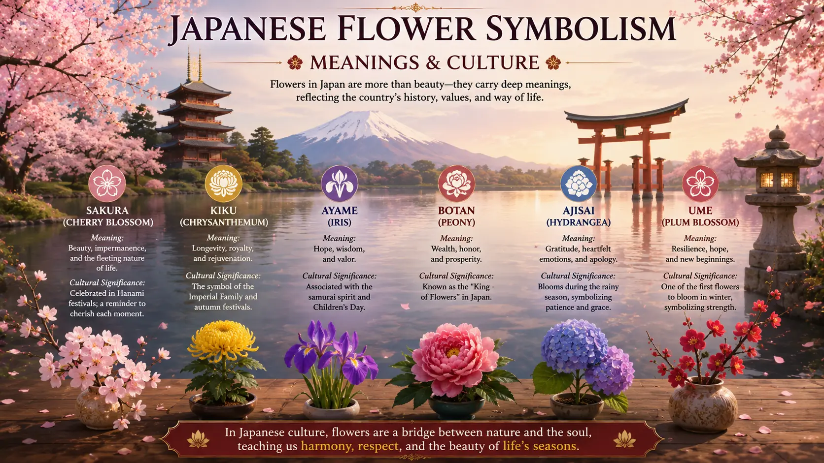Japanese Flower Symbolism