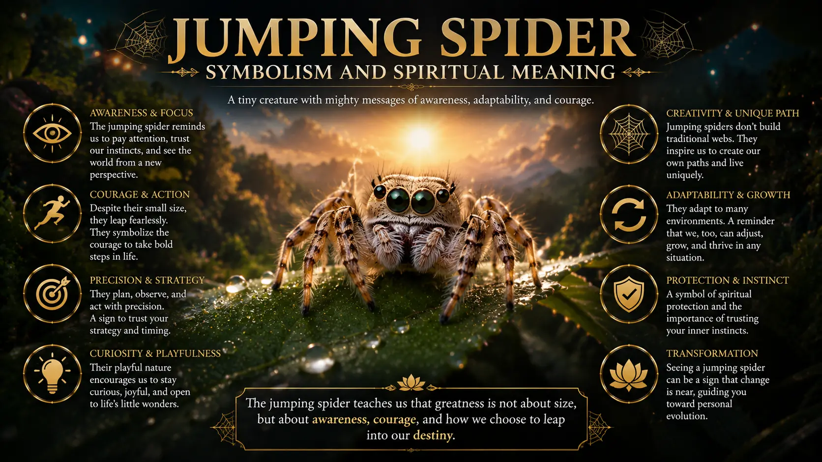 Jumping Spider Symbolism and Spiritual