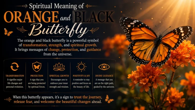 Spiritual Meaning of Orange and Black Butterfly