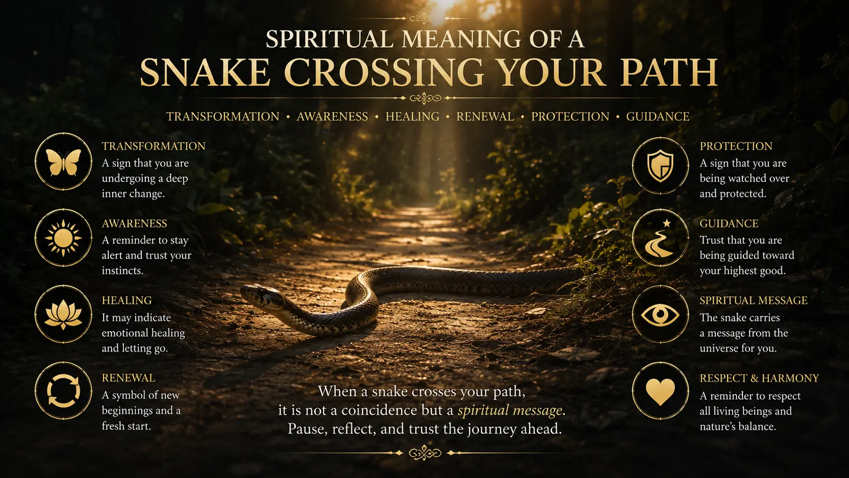 Spiritual Meaning of a Snake Crossing Your Path