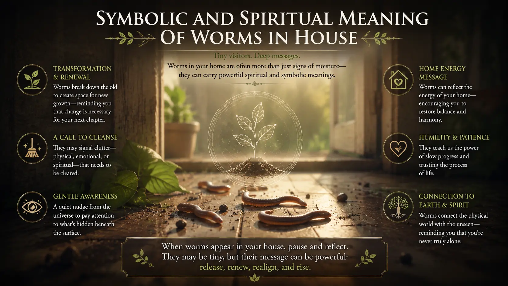 Symbolic and Spiritual Meaning of Worms in House
