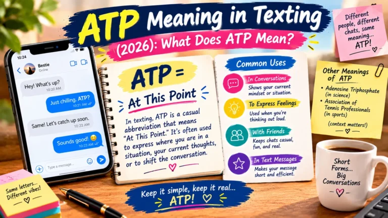ATP Meaning in Texting