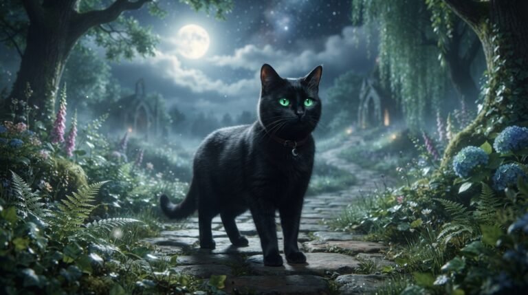 Black Cat with Green Eyes Spiritual Meaning
