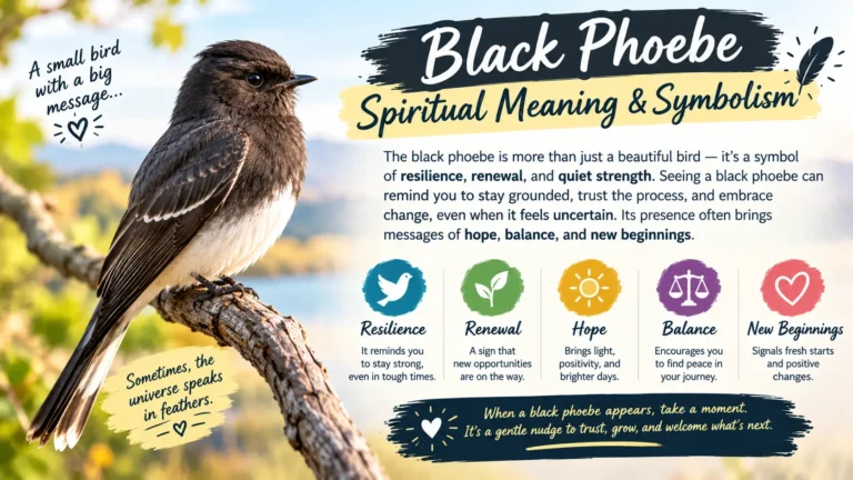 Black Phoebe Spiritual Meaning & Symbolism