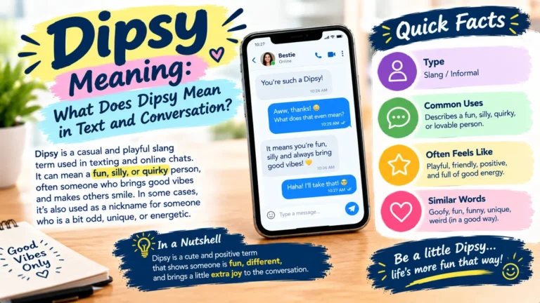 Dipsy Meaning