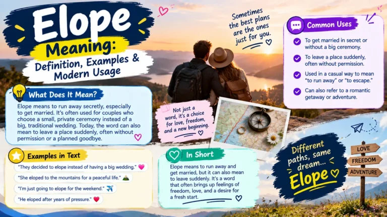 Elope Meaning