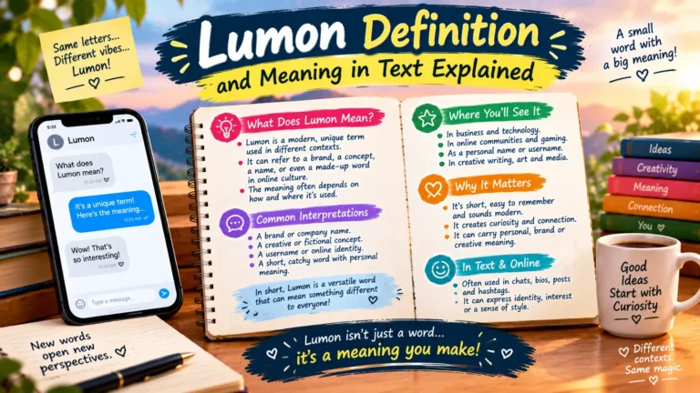 Lumon Definition and Meaning in Text Explained
