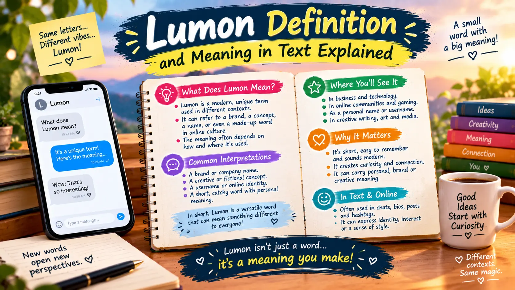 Lumon Definition and Meaning in Text Explained