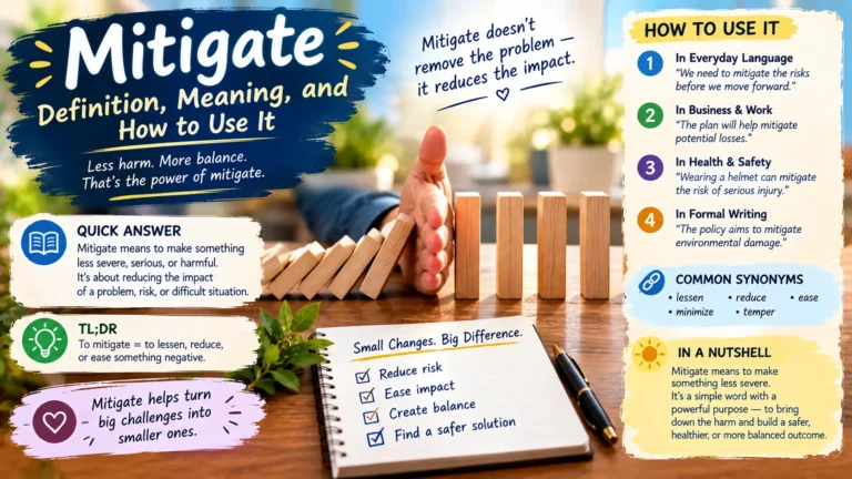 Mitigate Definition
