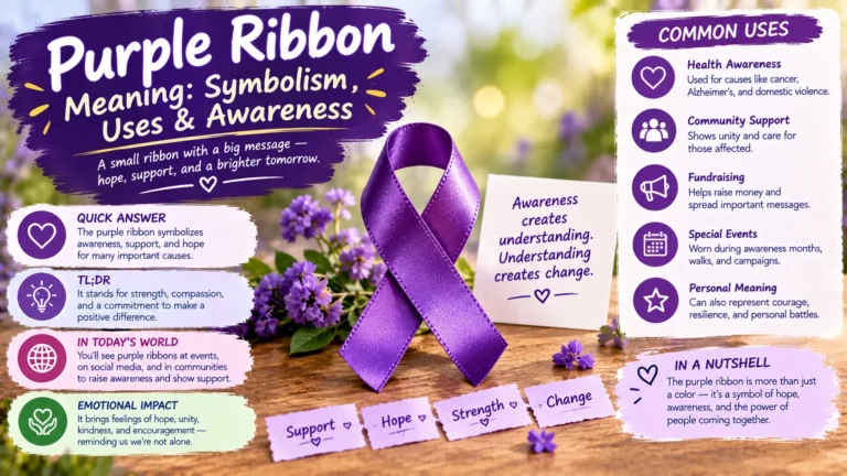 Purple Ribbon Meaning