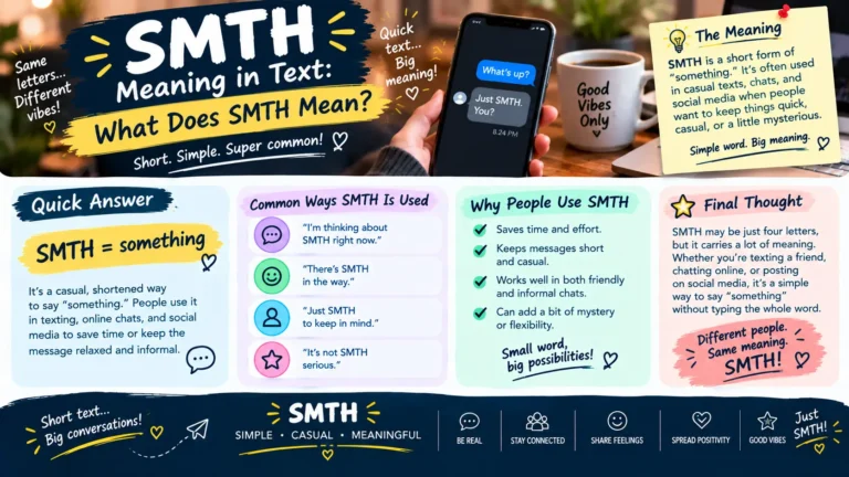 SMTH Meaning: What Does SMTH Mean in Text?