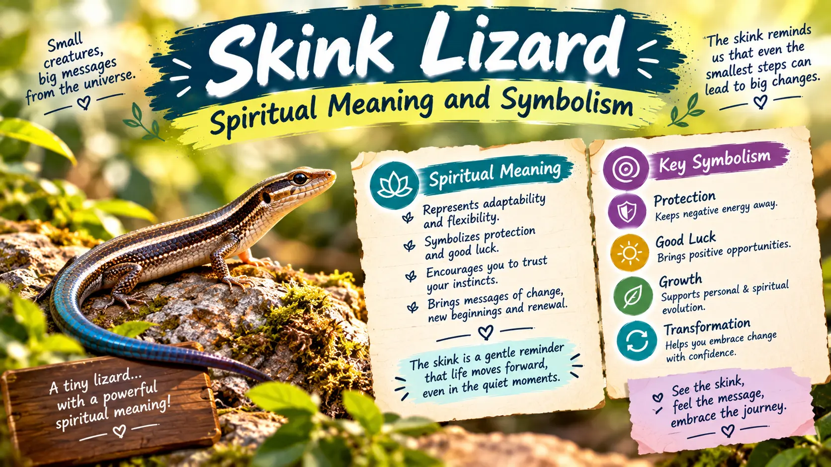 Skink Lizard Spiritual Meaning and Symbolism