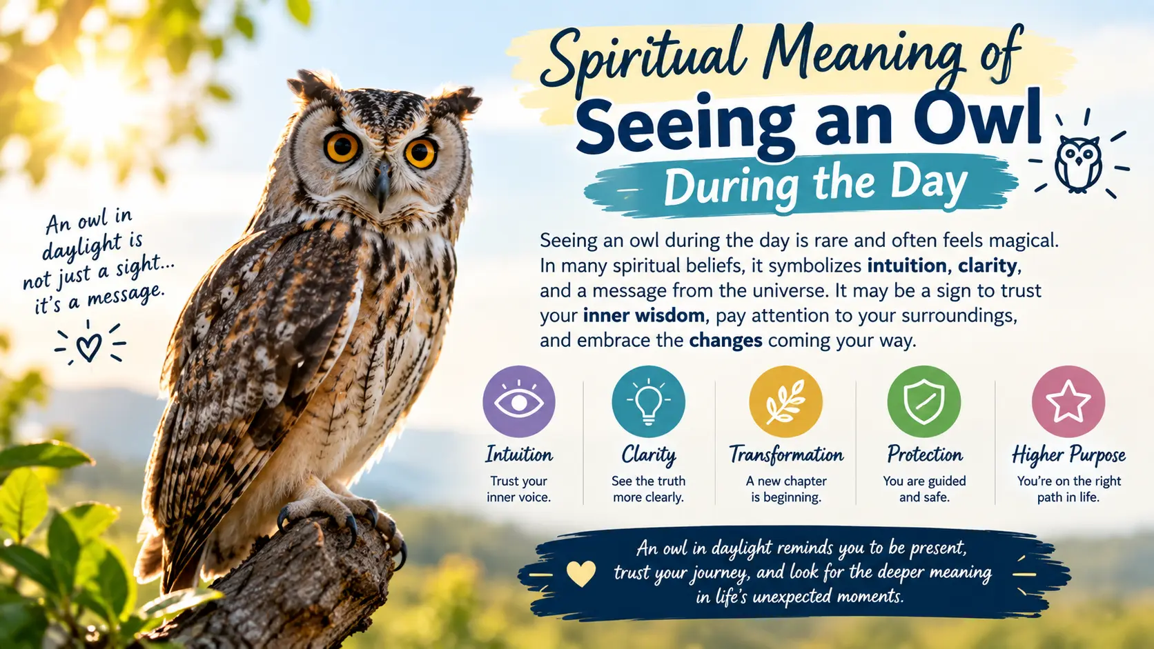 Spiritual Meaning of Seeing an Owl During the Day