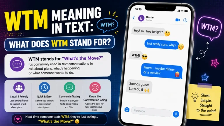 WTM Meaning in Text