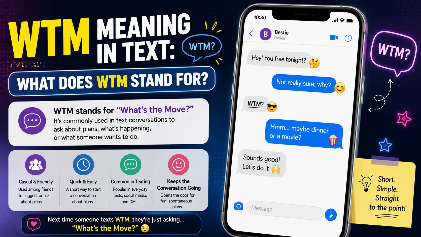 WTM Meaning in Text
