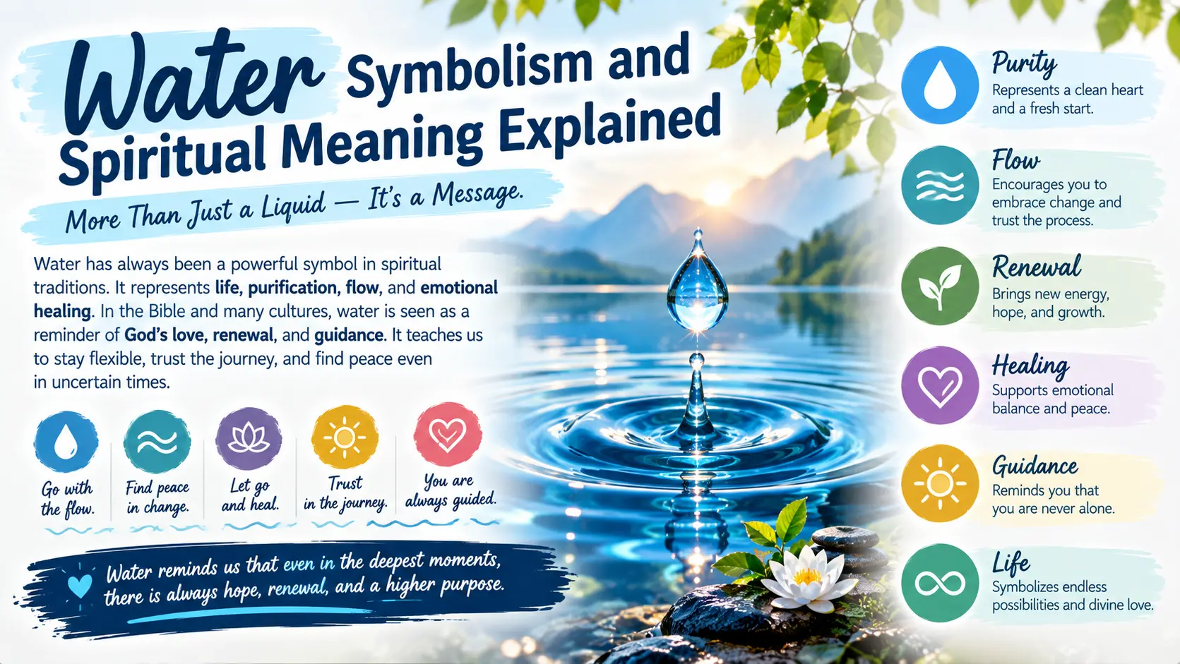 Water Symbolism and Spiritual Meaning Explained