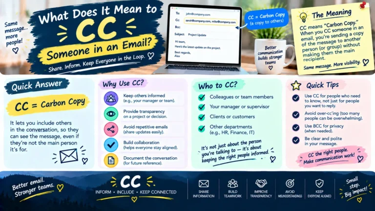 What Does It Mean to CC Someone in an Email