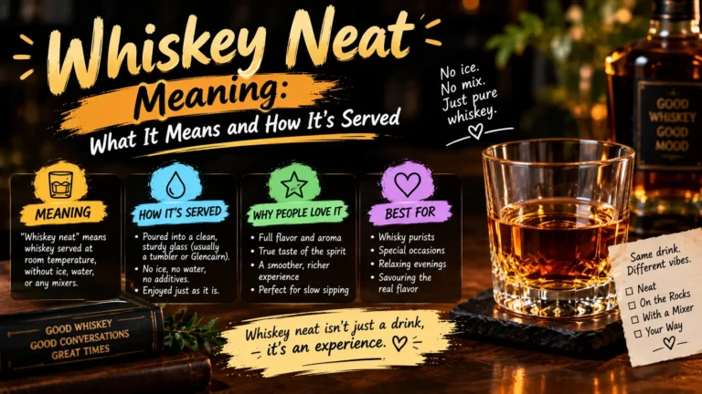 Whiskey Neat Meaning
