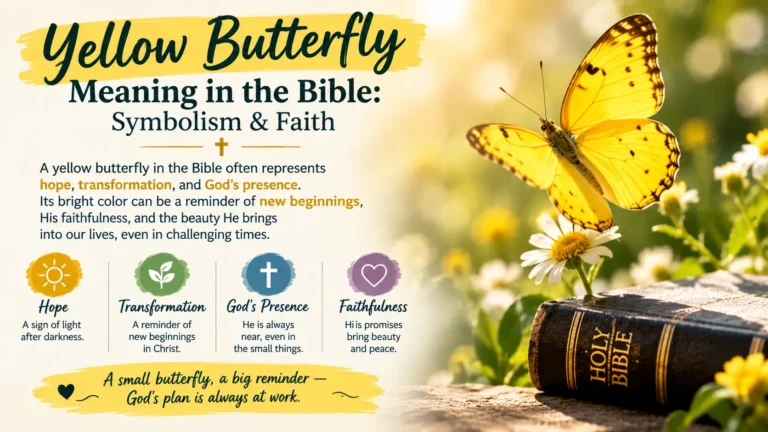 Yellow Butterfly Meaning in the Bible